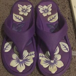 Rubber flip flops